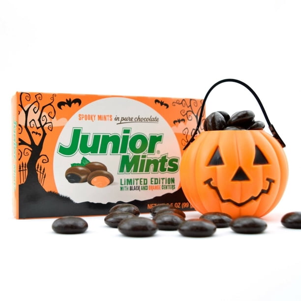 Junior Mint, Spooky Chocolate Covered Mints, 3.5 oz. Peanut Free