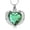 Silver-Green, variant on Angel Wing Heart Urn Necklace for Women with Birthstone Cremation Jewelry Urns for Human / Pet Ashes for Love Ones
