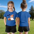 thumbnail image 4 of Halloween Shirts for Boys Girls Crew Neck Halloween T-Shirts Short Sleeve Halloween Tops Cute Ghost Print Halloween Graphic Tees, 4 of 5