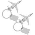 thumbnail image 2 of LOLIPPYY 2-Pack Airplane Keychains: Mini Aircraft Model Key for Backpack, Aviation Gifts for and, 2 of 7