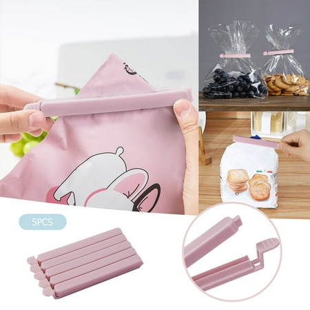 

FensXil Sealing Equipment 5PC Sealing Clip Snack Preservation Clip Tea Milk Powder Kitchen Food Bag Sealing Clip Plastic Food Clip T