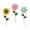 B, variant on DefiDgd 4pcs Metal Flower Garden Stake Decor,Spring Rustic Decorative Flower Stick for Outdoor Yard Pathway Patio Garden Ornaments,Gift for Mom Women Flower Lovers