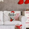 thumbnail image 1 of Runquan Christmas Decoration Christmas Stuffed Animal for Stuff Collection Christmas Elephant, 1 of 8