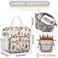 thumbnail image 5 of Halloween Pumpkins Ghosts Bats and Cupcakes Womens Lunch Box for Work,Insulated Large Lunch Bag for Tween and Teen,Loncheras Para Mujer,Leakproof Adult Lunch Bag for Work,Beach,Travel,Picnic,Camping, 5 of 5