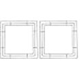 thumbnail image 3 of Royalty Essentials 16 Inch Square Metal Wire Wreath Frame Form Hanger Green (16 Square 2 Pack), 3 of 4