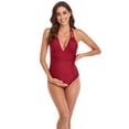 thumbnail image 5 of TGPMGRZ Maternity Swimsuits One Piece V-Neck Pregnancy Swimwear Halter Maternity Bikini , Size S, 5 of 9