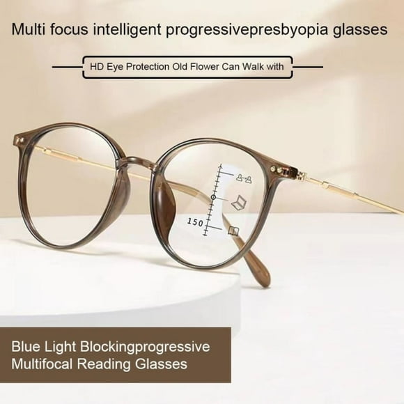 Progressive Multifocal Reading Glasses Anti-Blue Light Computer Glasses Eye Protection
