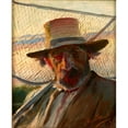 thumbnail image 3 of Leon Wyczółkowski 20x24 Black Modern Framed Museum Art Print Titled - Fisherman with a Net (1891), 3 of 5