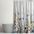 thumbnail image 5 of Spring Floral Shower Curtain Set Watercolor Bird Butterfly Colorful Wildflower Shower Curtain Waterproof Modern Fabric Bathroom Curtain 72x72 Inches with 12 Hooks, 5 of 5