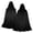 Black, variant on LEKWK Medieval Hooded Cloak Renaissance Cape Adult Halloween Costume Velvet Cape Classic Fantasy Wizard Cosplay Themed Party Fancy Dress