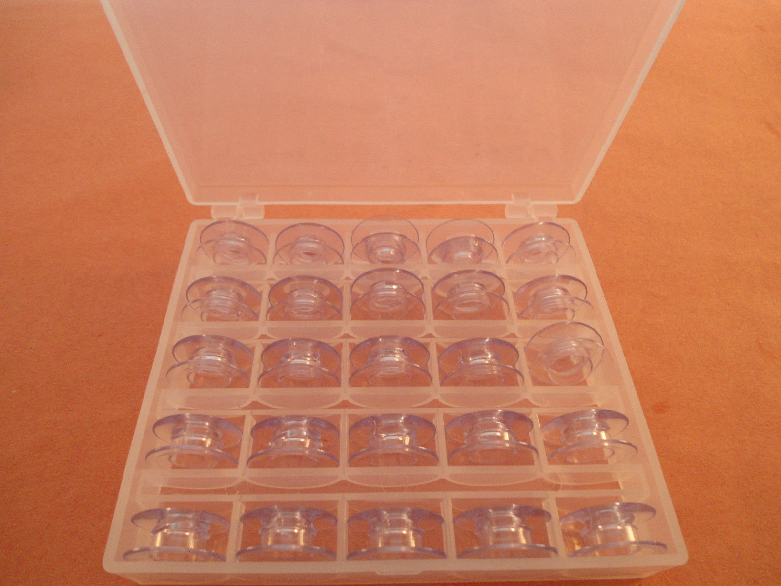 Box of 28 Clear Bobbin Husqvarna Viking Sapphire 830 835 850 855 875QB