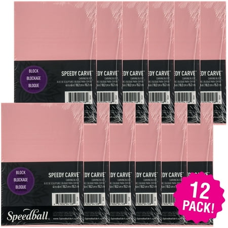 Multipack of 12 - Speedball Speedy-Carve Block-4"X6"