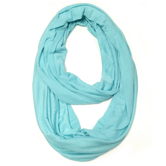 Wrapables® Soft Jersey Knit Infinity Scarf, Aqua