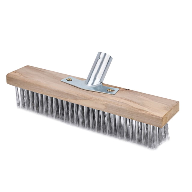 Deck Scrubber Brush, 30CM Rough Brush High Efficiency Reliable Rugged Versatile For Concrete