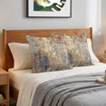 thumbnail image 6 of Pillow Covers 16x16 Set of 2, Abstract Burnt Orange Throw Pillow Covers Decorative Couch Cushion Cover, Brown Beige Vintage Artwork Microfiber Soft Square Pillowcases for Bedroom Living Room Sofa, 6 of 9