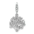 thumbnail image 3 of FB Jewels Sterling Silver Polished Tree with Lobster Clasp Charm, 3 of 3