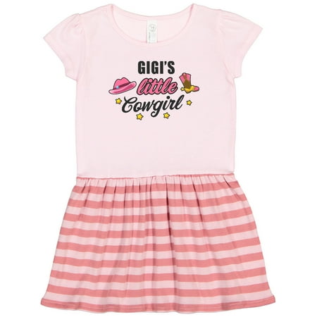 

Inktastic Gigis Little Cowgirl with Cowgirl Hat and Boots Gift Toddler Girl Dress