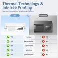 thumbnail image 4 of Impresora portátil Gloryang Inkless para viajes Bluetooth Blanca, 4 of 8