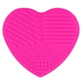 thumbnail image 2 of Flmtop Love Heart Wash Cosmetic Brushes Cleaner Silicone Makeup Tool Cleaning Scrubber, 2 of 7