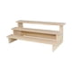 thumbnail image 5 of Soporte de exhibición de objetos coleccionables Soporte de exhibición de madera Estante elevador de exhibición de madera para 3 capas 40cm, 5 of 7