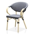 thumbnail image 2 of Furniture of America Borda Aluminum Patio Arm Chair in Dark Gray (Set of 2), 2 of 10
