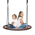 thumbnail image 1 of Costway 40'' Spider Web Tree Swing Set w/ Adjustable Hanging Ropes Kids Play Set Orange, 1 of 10