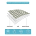 thumbnail image 4 of Quilts Queen Size Bedding Set, Sage Green Plaid Reversible Summer Quilt 3 Pieces, Gingham Checked Minimalist Modern Lightweight Bedspreads Coverlets with 2 Pillow Shams for All Seasons, 4 of 5