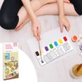 thumbnail image 5 of DIY Watercolor Painting Paper Kit Line Sketch Watercolor Coloring Paper Watercolor Drawing Set Art Craft Gift for Teens and Adults Beginners, 5 of 6