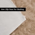 thumbnail image 3 of LAICAIW Washable Area Rugs 2x3 Shag Rug Faux Fur Rug Beige Rugs for Bedroom Fluffy Throw Rug Playroom Rug Sheepskin Rug Cute Room Decor Rectangle, 3 of 6