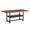 Walnut, variant on Tcbosik 71 Inch Rectangle Dining Table, 3-Tier Kitchen Table with Open Shelf, Modern Accent Table with Metal Frame for Living Room, Black