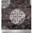 thumbnail image 1 of Soimoi Poly Georgette Fabric Mandala Decorative Print Fabric by the Yard 52 Inch Wide, 1 of 3