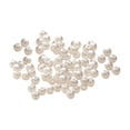 thumbnail image 2 of Cuentas Sueltas Perfecl 100x Blancas Brillantes Espaciadoras 4mm, 2 of 8