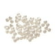 thumbnail image 2 of 100 cuentas con agujeros hechas a mano, bolas de abalorios, cuentas espaciadoras blancas para manualidades. 4mm, 2 of 9