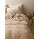 thumbnail image 3 of Xiao Hua Juego de sábanas, juego de sábanas y fundas de almohada, juego de cama individual, ropa de cama de hotel, decoración del hogar (marrón), 3 of 5