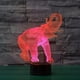 thumbnail image 4 of Lámpara LED 3D de elefante, estilo art déco, con control remoto, luz nocturna que cambia de color 7/16, alimentada por USB, ideal como regalo de cumpleaños o Navidad., 4 of 5