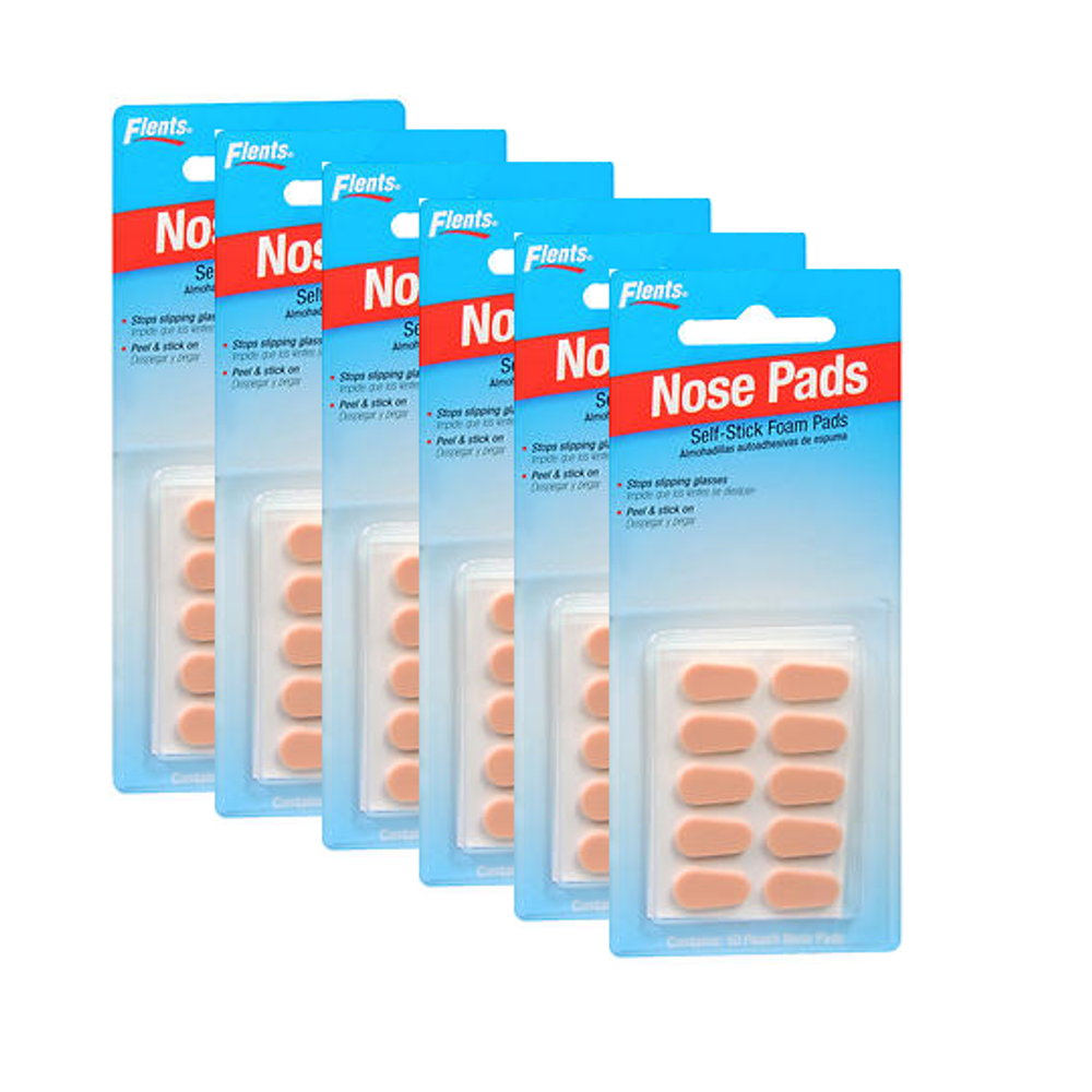 Flents Pink Nose Pads for Eyeglasses 10 each pack of 6