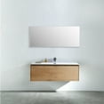 thumbnail image 3 of Eviva Madeira 36 in. Oak Wall Mount Bathroom Vanity with White Integrated Acrylic Sink, 3 of 4