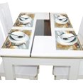 thumbnail image 4 of Ryvnso Placemats Set of 4 Autumn Birds on House Dining Mats Heat-Resistant Non-Slip Washable Table Mat, 4 of 8