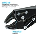thumbnail image 3 of CHANNELLOCK 5-inch Curved Jaw Locking Pliers with Wire Cutter, Ideal for Offering Advanced Control, Additional Contact Points on Multiple Fastener Types (102-5), 3 of 10