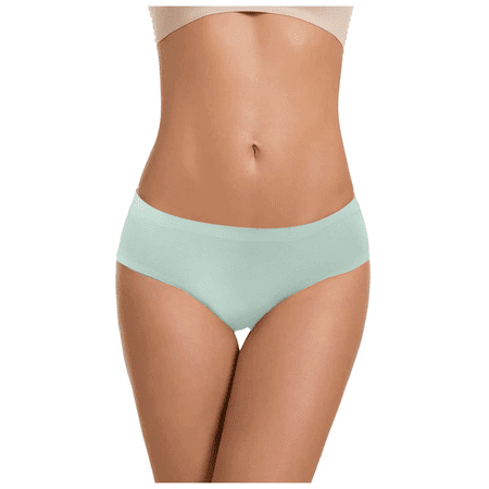 Fulorrnie Underwear for Women Seamless Breathable Comfort Sport Panty High Waist Banded Moisture Wicking Stretchable Panties Green XS