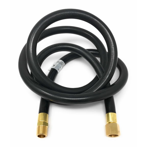 6' LP Propane Gas Hose Assembly 3/8" Female Flare x 3/8" Male NPT [2127] Low Pressure for LP Gas Tanks RV BBQ Grills Heaters