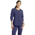 thumbnail image 2 of Marvella by White Cross Women's Jewel Neck Zip Front Scrub Jacket, 2 of 3