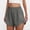 Gray, variant on Juslio Shorts for Women Zipper Sporty, Casual Breathable Solid Elastic Waist Yoga Beige Shorts