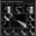 thumbnail image 3 of KESTE 12 Inch High Pressure Rain Shower Head with Magnetic Handheld Shower Heads, 3+8+1 Spray Setting, Detachable Showerheads with 60" Hose for Bathroom, Black, 3 of 10