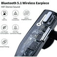 thumbnail image 4 of Trucker Wireless Headset Bluetooth 5.1 Earpiece Dual Mic Earbud Noise Cancelling, 4 of 10