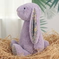 thumbnail image 2 of NOUGFVZP Easter Bunny Plush Toys, 10" Easter Stuffed Animals Bunny with Blossom Ears, Spring and Easter Decorations, Easter Long Ear Rabbit Plush Toys Gifts for Kids, Boys, Girls, 2 of 14