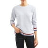 EV1 from Ellen DeGeneres Sherpa Fleece Heart Patch Ombre Sweatshirt