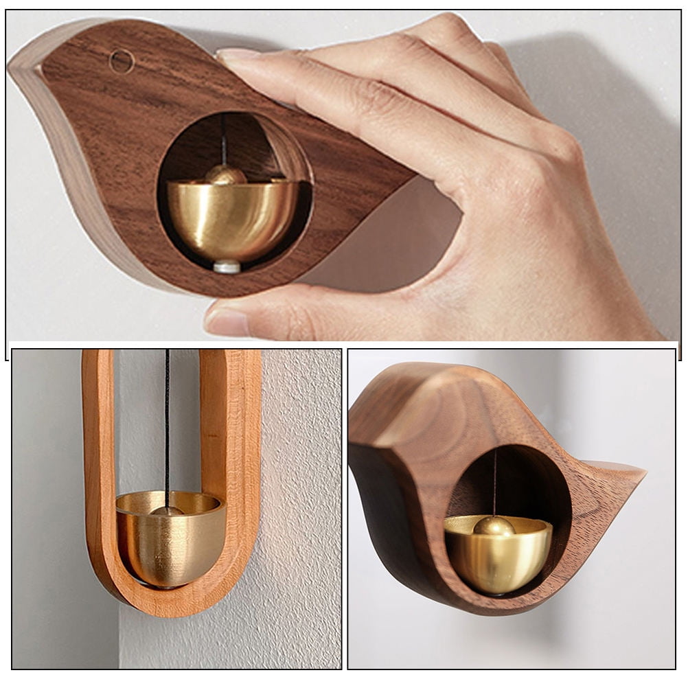 EXHUMKY 2-Pack Metal Door Bells with Trigger, Shopkeeper Style, Easy to Install for Home, Office, and Store Use
