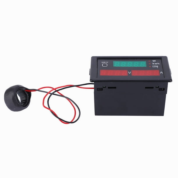 DL69-2047 Medidor de energía multifunción 5 en 1, voltímetro, amperímetro, factor de potencia (80~300 V ~100 A)