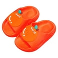 thumbnail image 4 of TAmten Boys Slides 丨Shower Slippers Bathroom Pool Sandals丨Boys Girls Comfy Thick Sole Slippers丨Summer Non-Slip Beach Shoes(Orange,1), 4 of 5